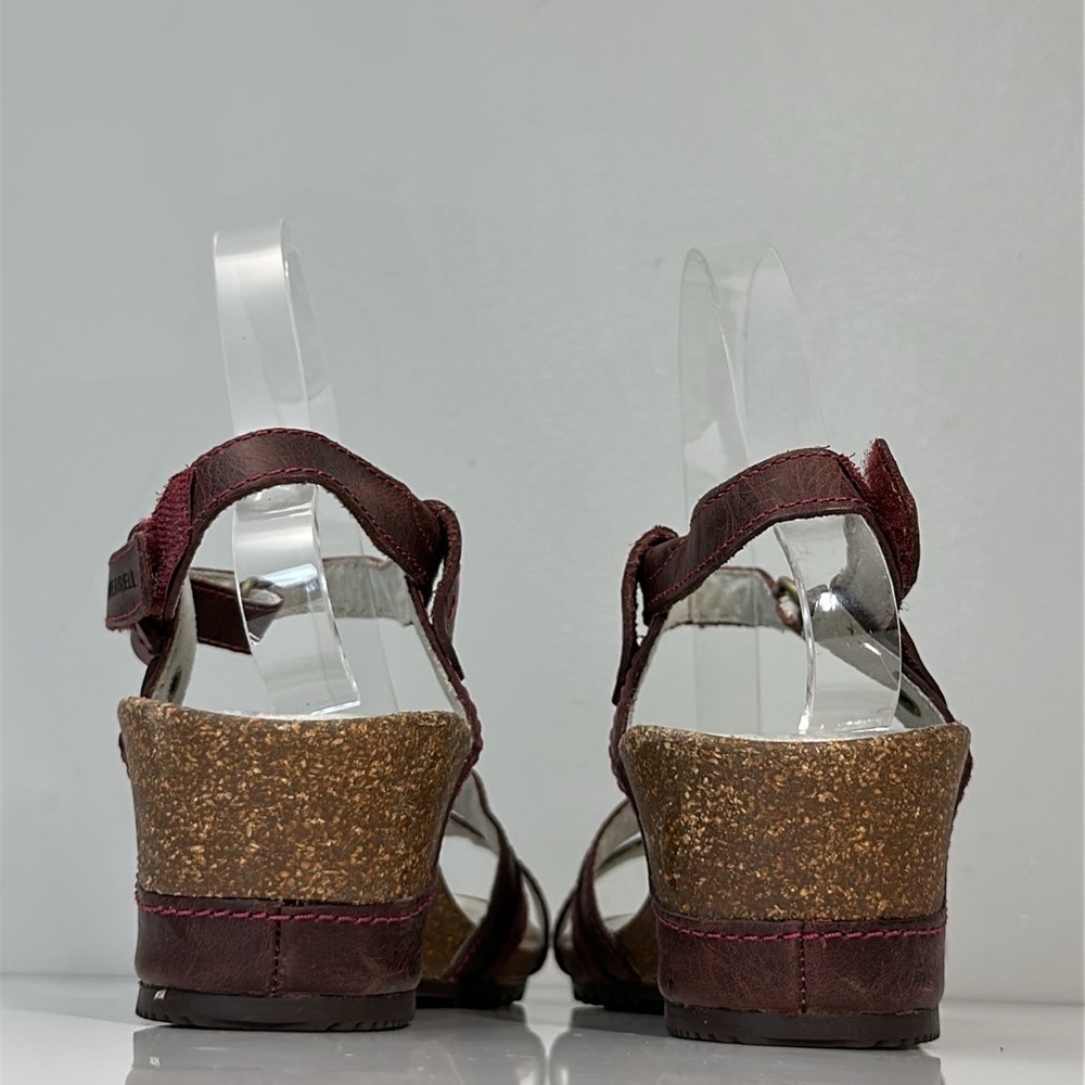 Merrell Revalli Aura Strap Wedge Sandal in Deep Purple Size 8 - Picture 6 of 16